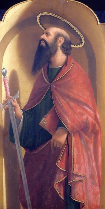 San Paolo (Polyptych of Berbenno). Andrea Previtali (Cordegliaghi)