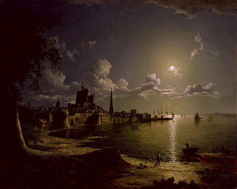 Moonlight Scene, Southampton. Sebastian Pether