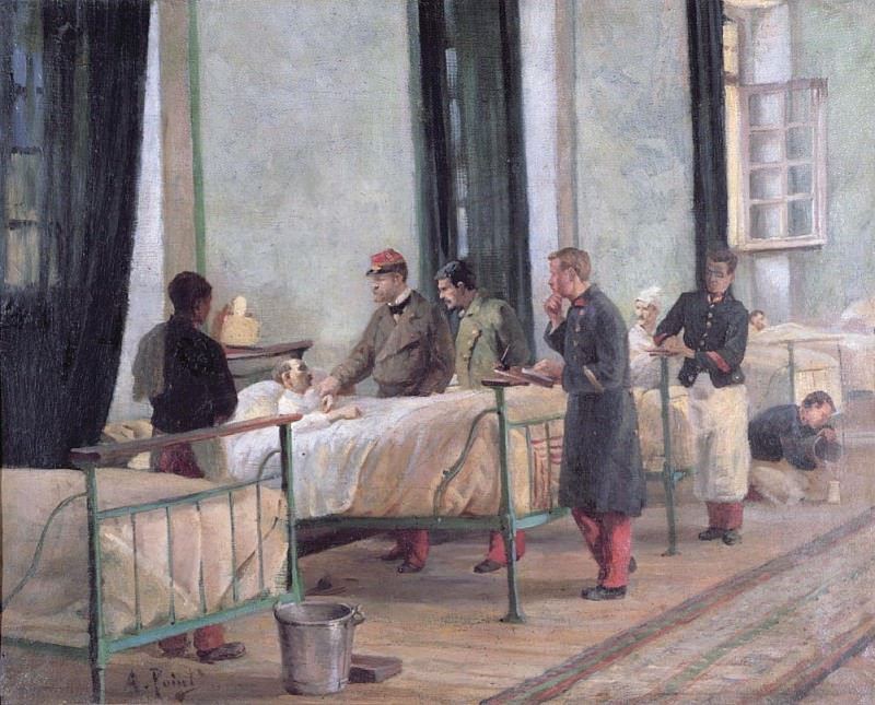 Посещение больницы Филиппа в 1880 году. Арман Поинт