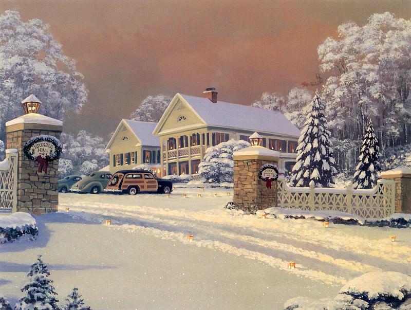 Winter Visitors at Kringle Hill Inn. William Phillips