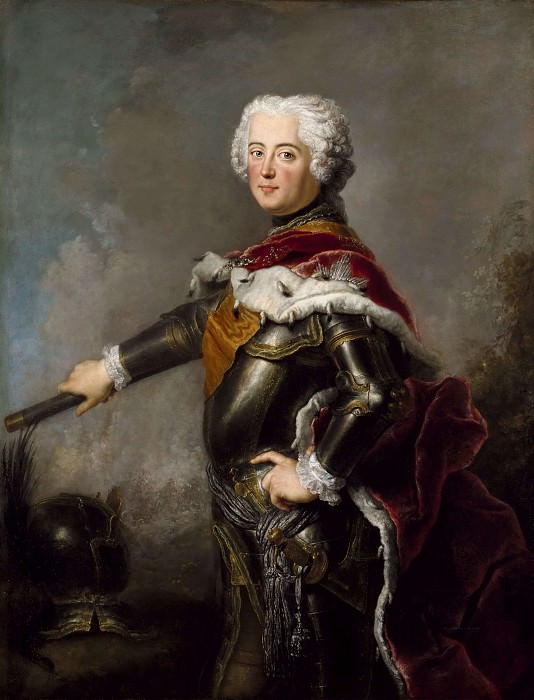 Frederick II (1712-1786), king of Prussia. Antoine Pesne