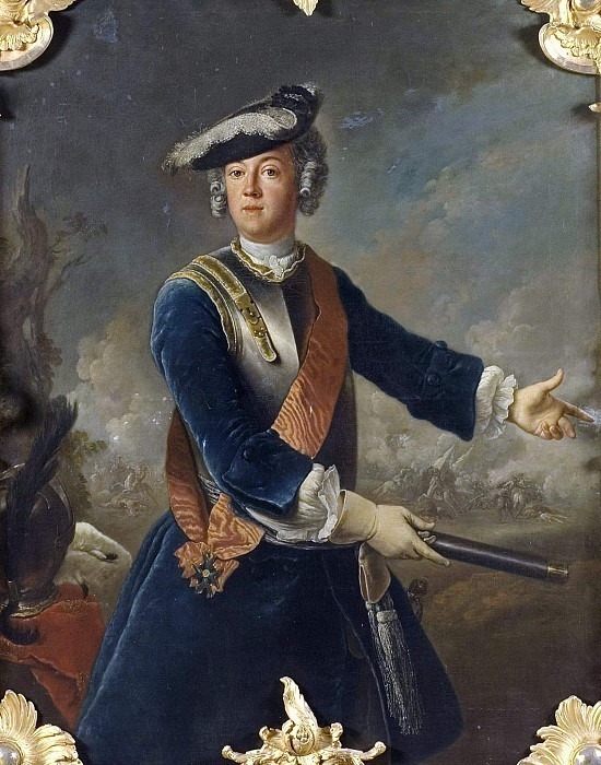 August William (1722-1758), Prince of Prussia. Antoine Pesne