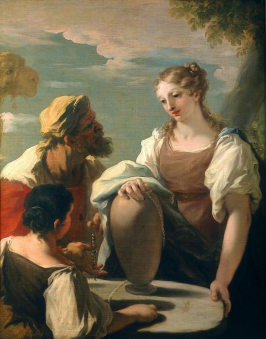 Rebecca at the Well. Giovanni Antonio Pellegrini