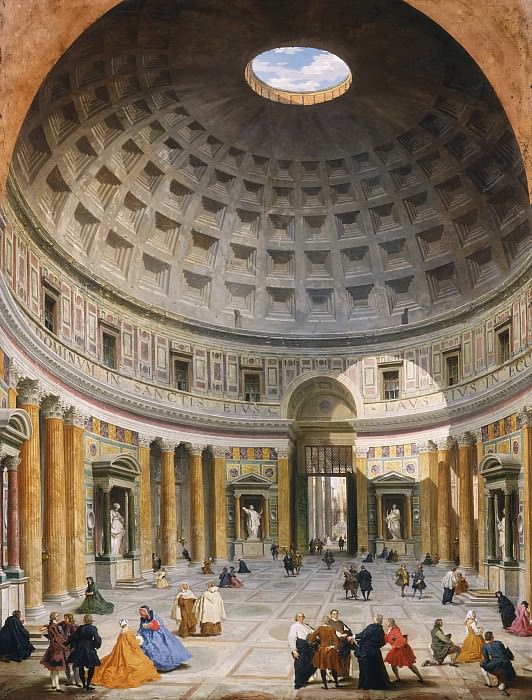 Интерьер римского пантеона. Джованни Паоло Панини