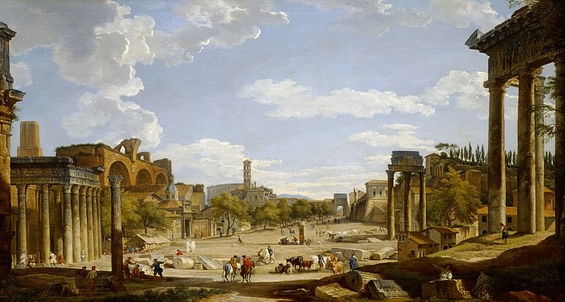View of the Roman Forum, 1735. Giovanni Paolo Panini