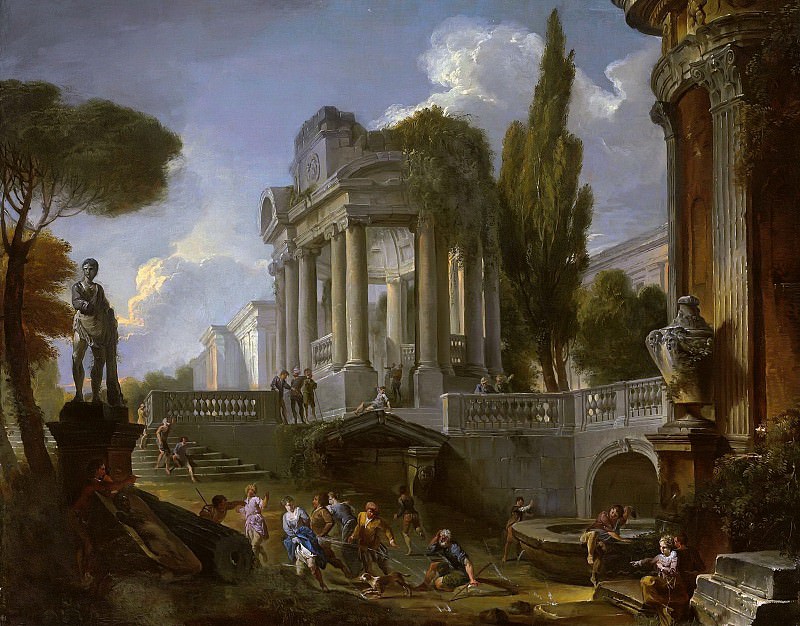 Capriccio with palace ensemble. Giovanni Paolo Panini