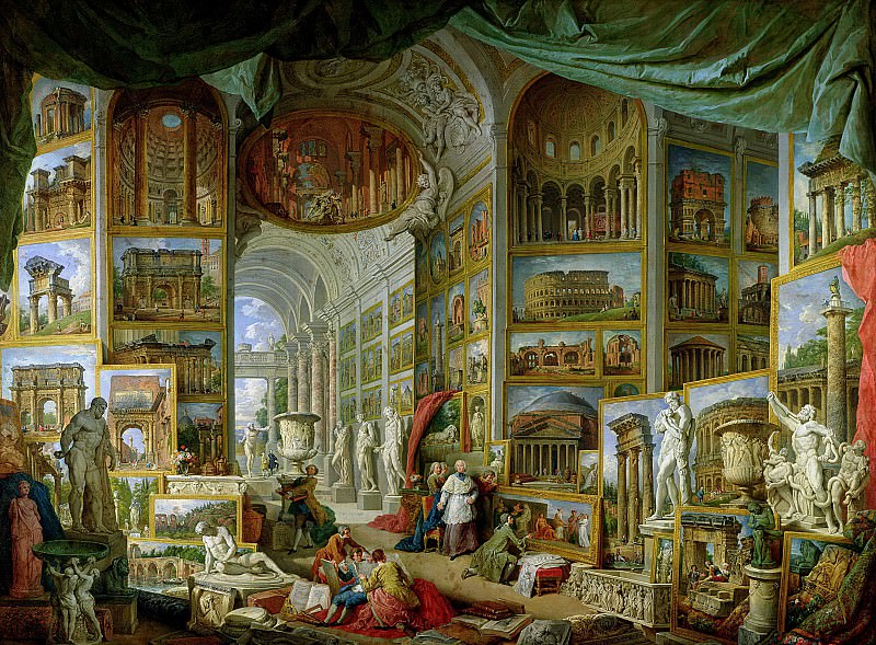 Gallery of Views of Ancient Rome. Giovanni Paolo Panini