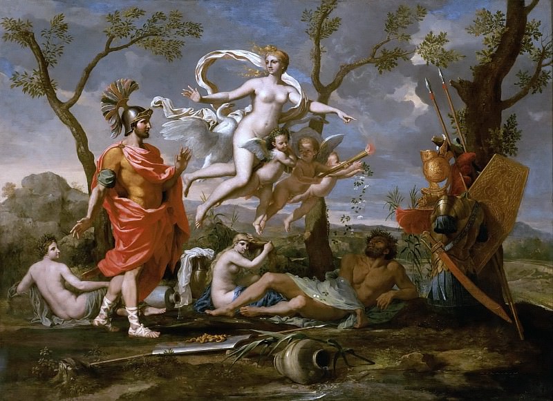 Венера показывает Энею оружие. Никола Пуссен