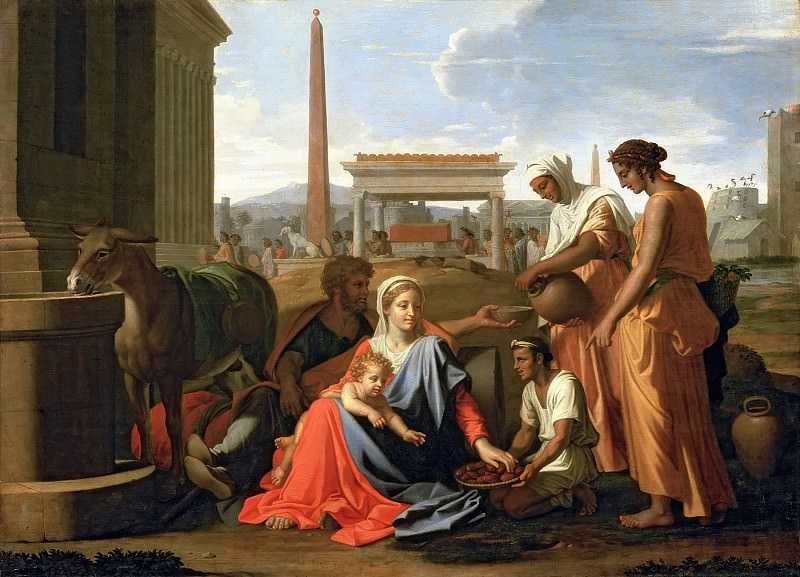 The Rest on the Flight into Egypt. Nicolas Poussin