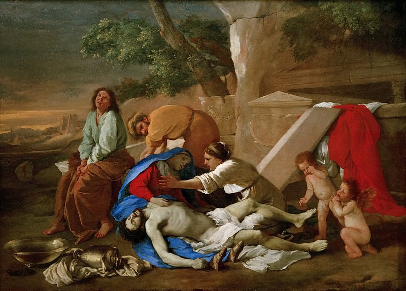 Lamentation over the dead Christ. Nicolas Poussin