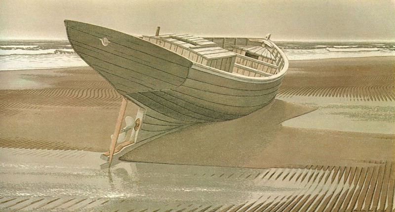 Boat in Sand. Christopher Pratt
