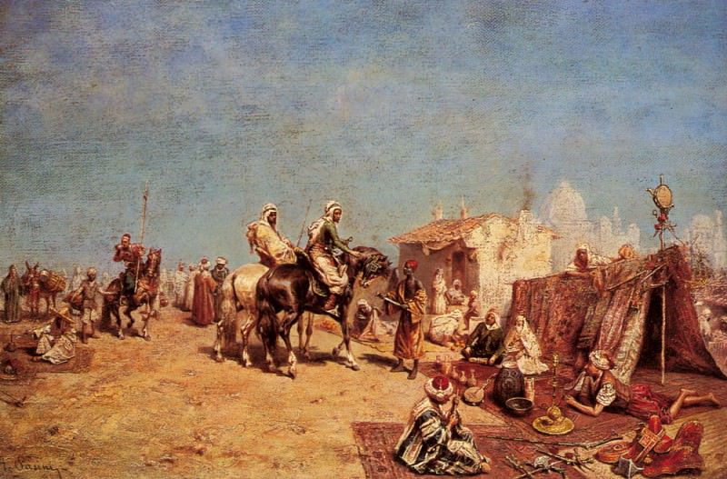 An Arab Encampment. Alberto Pasini