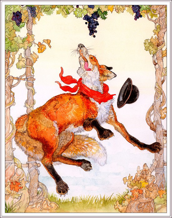 The Fox And The Grapes. Jerry Pinkney