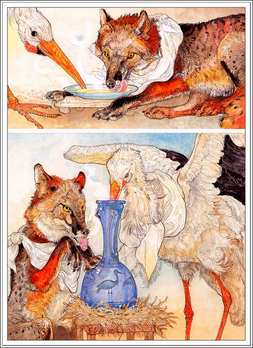 The Fox And The Stork. Jerry Pinkney