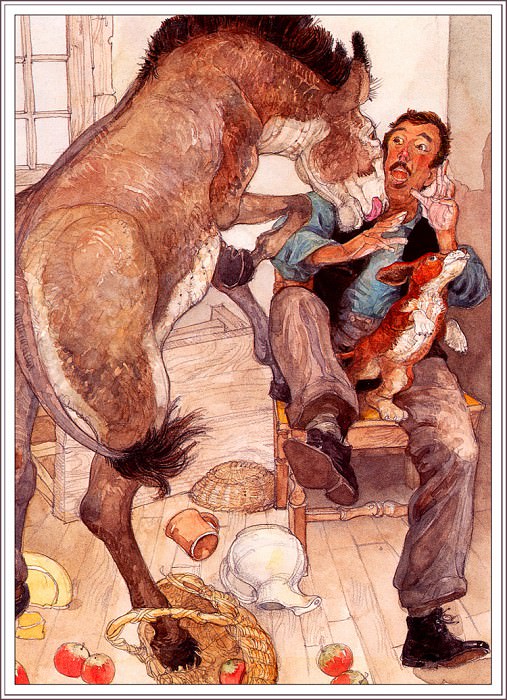 The Donkey And The Lap Dog. Jerry Pinkney