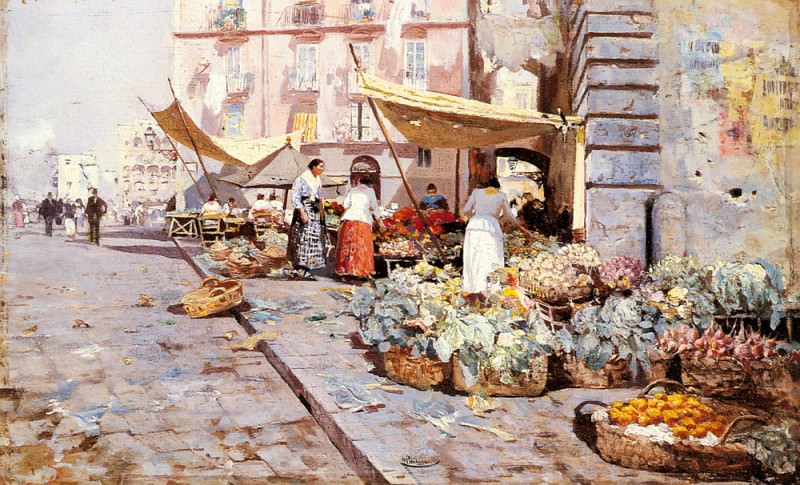 The Marketplace. Attilio Pratella