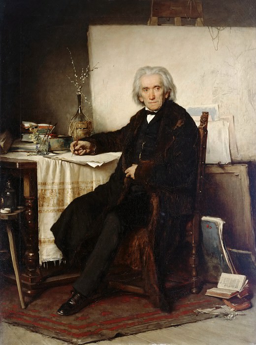 Portrait of the Painter Ludwig Richter. Leon Pohle