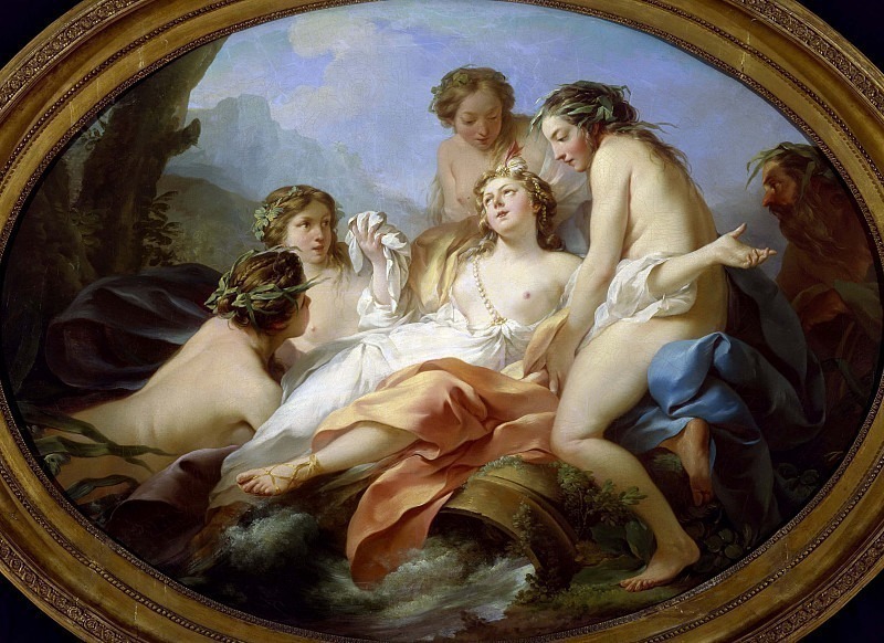 Psyche Rescued by Naiads. Jean-Baptiste Marie Pierre (Attributed)