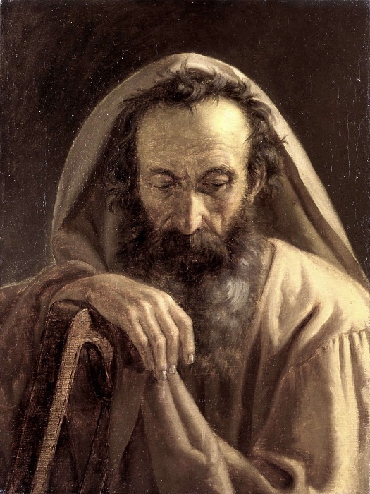 Figure of old man. Francesco Prevosti