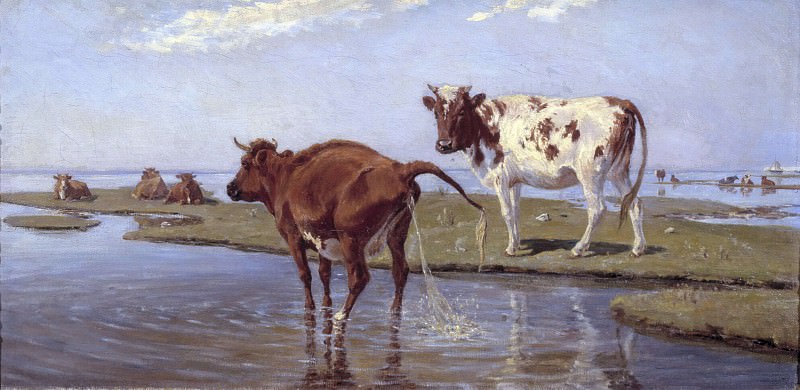 Cows on Saltholm. Theodor Philipsen
