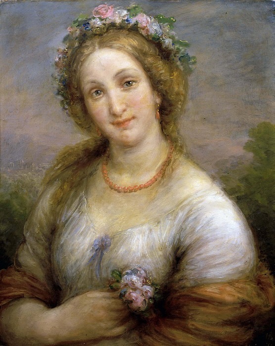 Flora (Woman with holes and coral necklace). Piccio (Giovanni Carnovali)