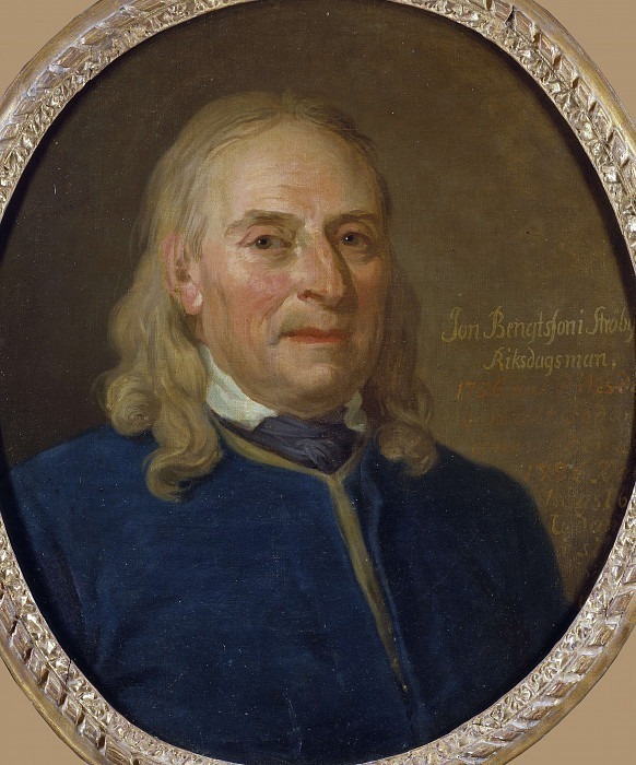 Jon Bengtson in Ströby (1719-1797), Member of Parliament. Lorens Pasch the Younger (Attributed)