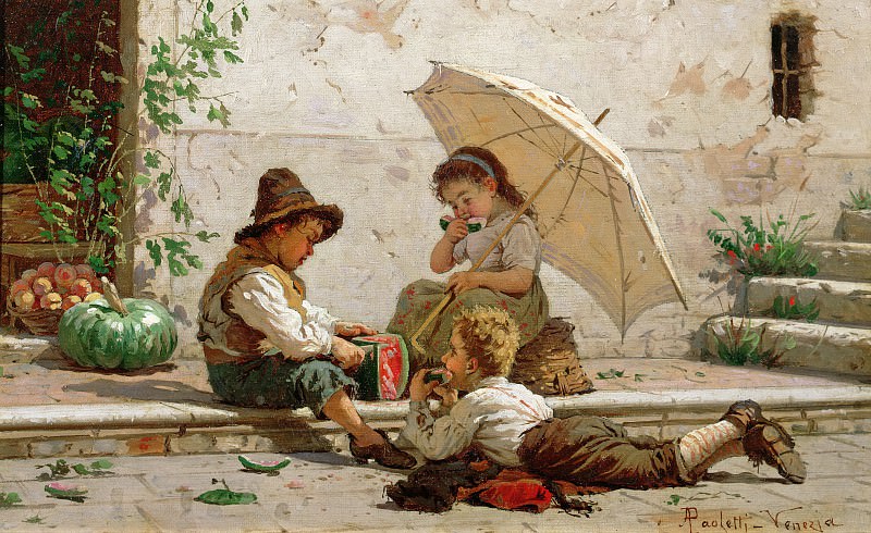 Venetian Children. Antonio Paoletti