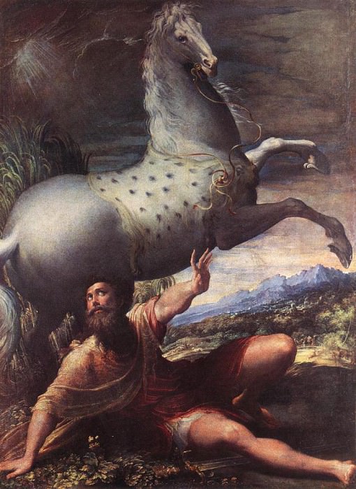 The Conversion Of St Paul. Parmigianino (Francesco Mazzola)