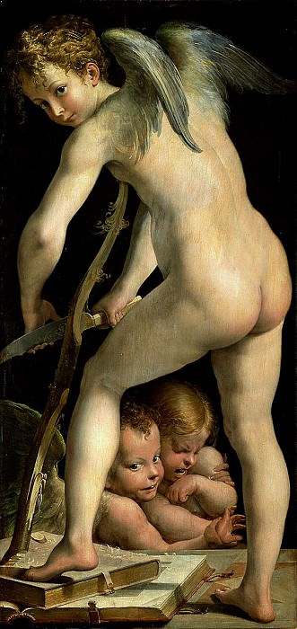 Parmigianino Cupid, 1531-34, 135x66, Kunsthistorisches Museu. Parmigianino (Francesco Mazzola)
