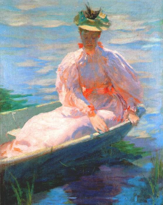 Женщина в лодке, ок.1910. Лоутон Сайлас Паркер