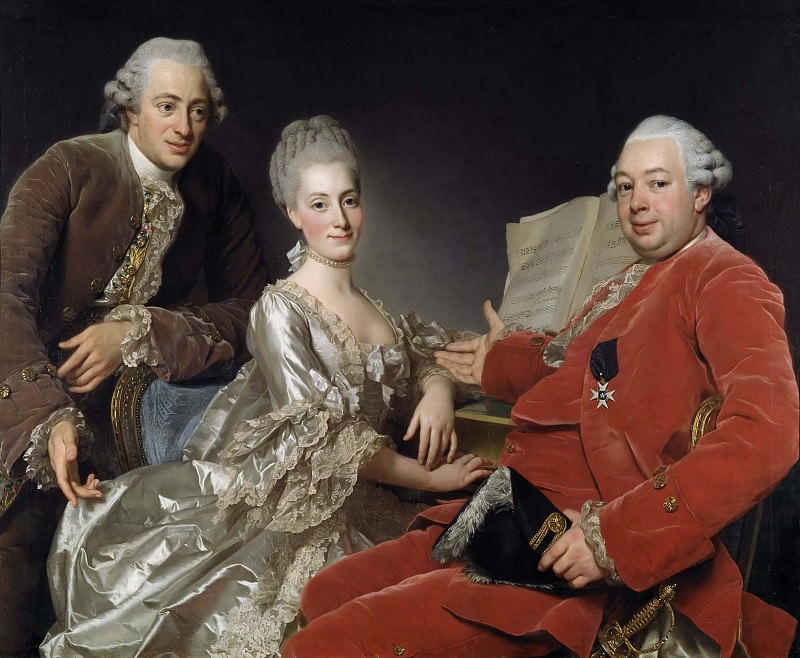 John Jennings Esq., his Brother and Sister-in-Law. Alexander Roslin