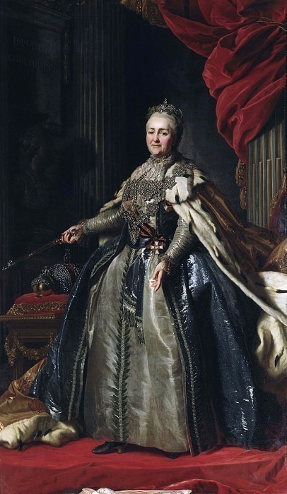 Екатерина II (1729-1796), императрица России, княгиня Ангальт-Цербст. Александр Рослин (Последователь)