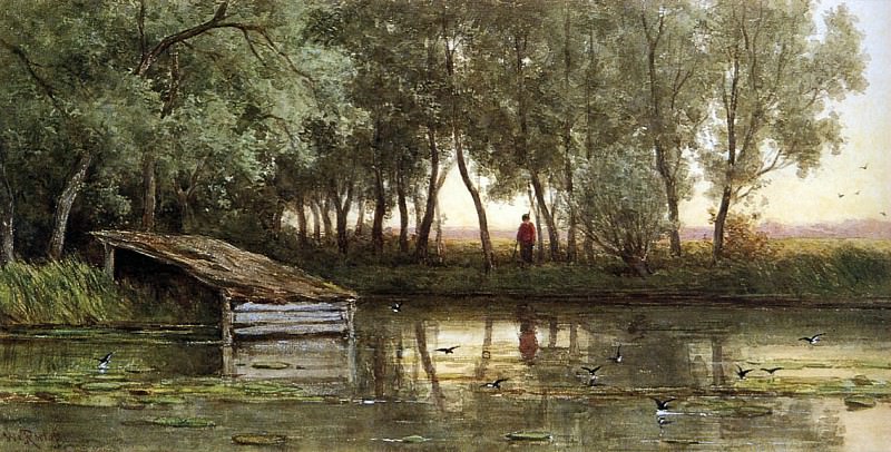 Roelofs Willem The Pond Sun. Виллем Рулофс