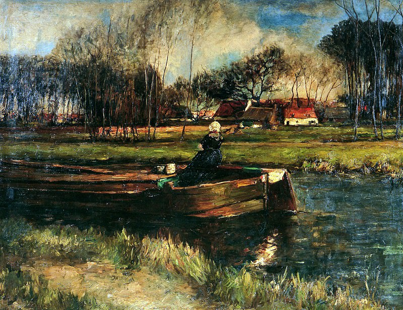 Roelofs Willem Bot in canal Sun. Виллем Рулофс