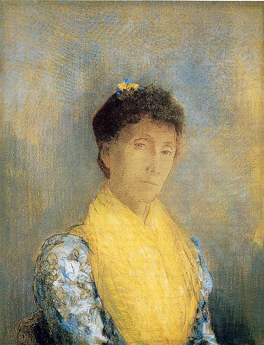 Женщина в желтом, ок.1899. Одилон Редон