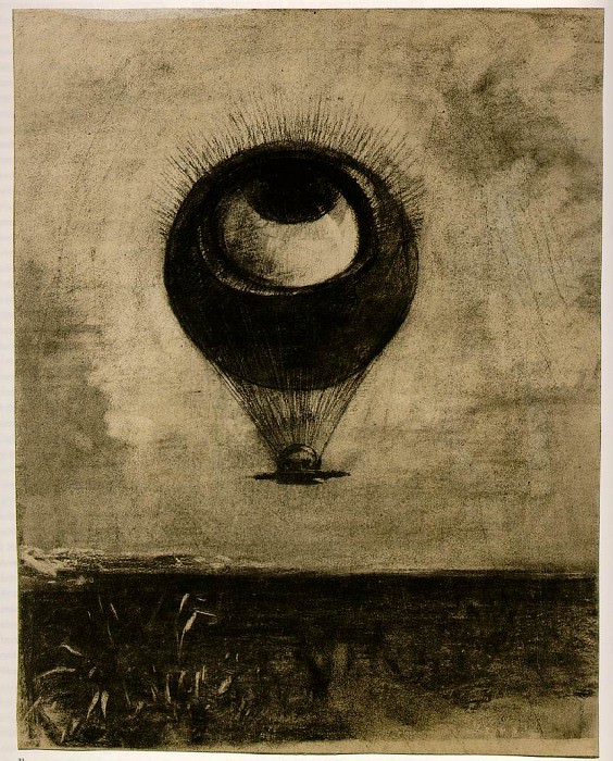 Глаз-Воздушный шар, 1878. Одилон Редон
