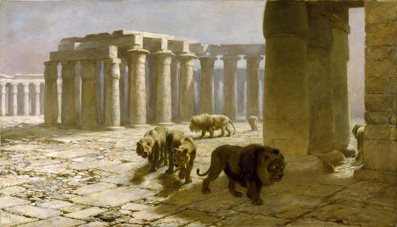 Syria, The Nightwatch. Briton Riviere