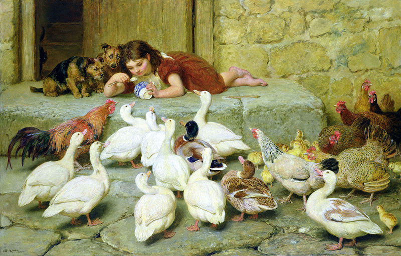 The Last Spoonful. Briton Riviere