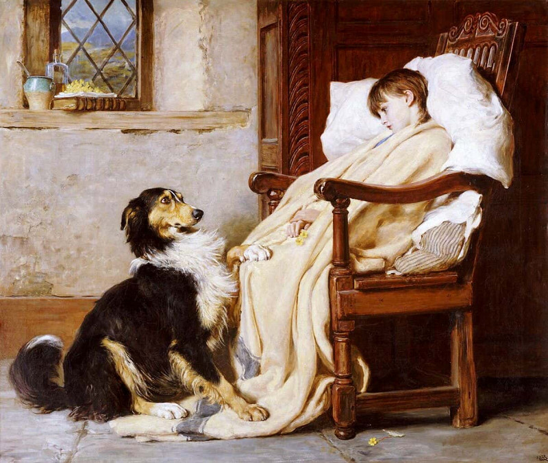 Old Playfellows. Briton Riviere