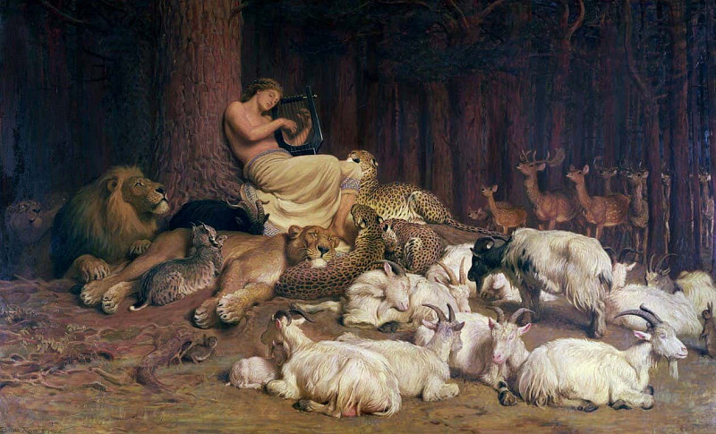 Apollo Playing the Lute. Briton Riviere