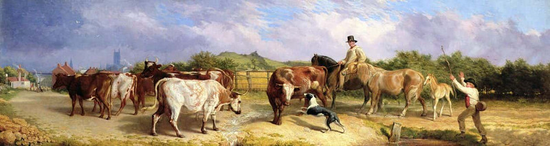 Road to Gloucester Fair. Briton Riviere