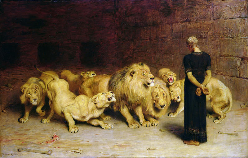 Daniel in the Lions Den. Briton Riviere