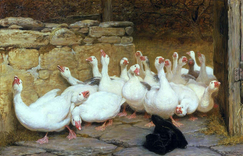 An Anxious Moment. Briton Riviere