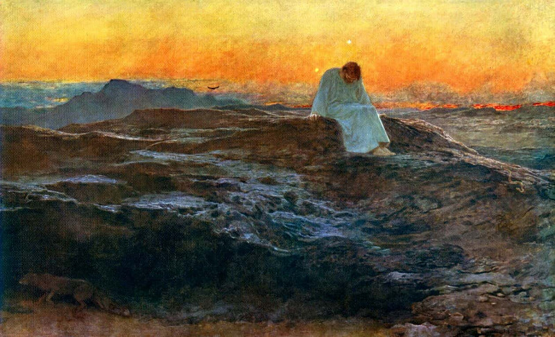 Christ in the Wilderness. Briton Riviere