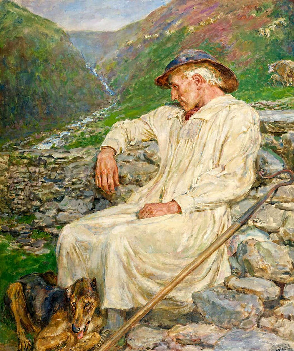 Michael and the Unfinished Sheepfold. Briton Riviere