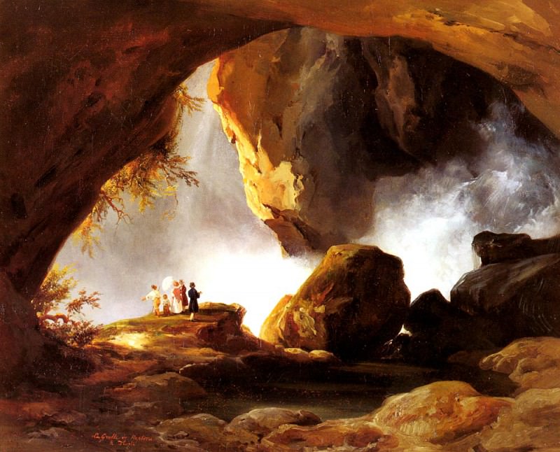 Remond Jean Charles Joseph La Grotte De Neptune A Tivoli. Жан Чарльз Джозеф Ремонд