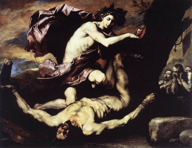 Ribera Apollo and Marsyas. Jusepe de Ribera