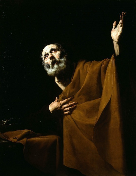Penitent Saint Peter. Jusepe de Ribera