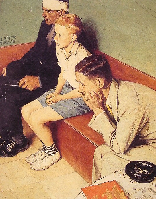 The Waiting Room. Norman Rockwell