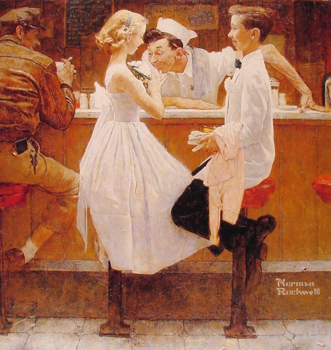 After the Prom. Norman Rockwell